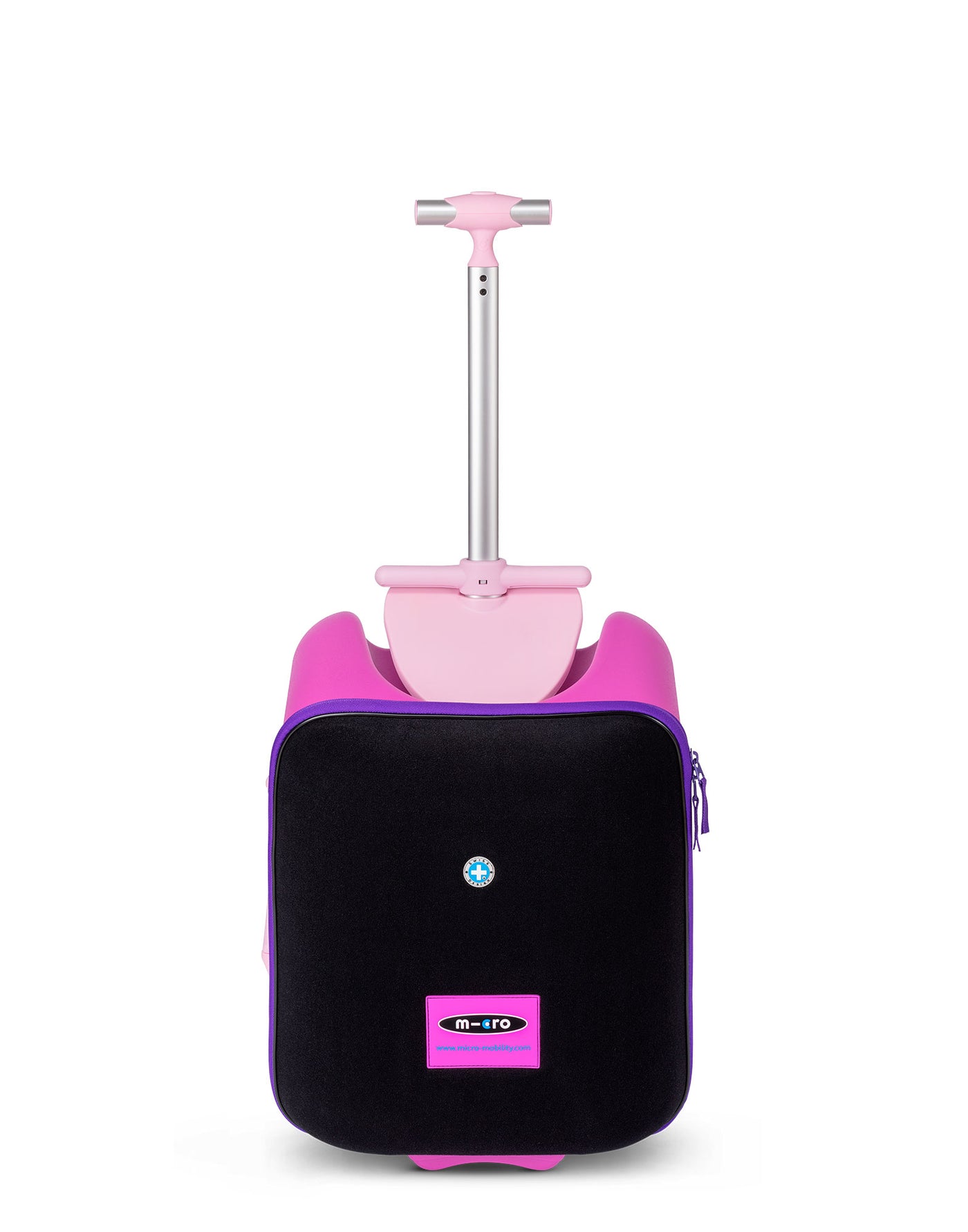 preschooler violet ride on luggage suitcase with extendable handle