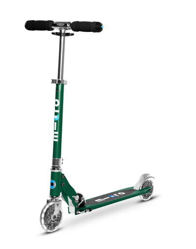 micro sprite 2 wheel scooter forest green