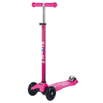 pink maxi deluxe kids 3 wheeler scooter