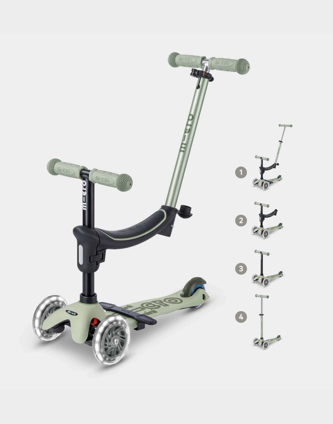 Micro Mini2Grow Deluxe LED Scooter – Micro Scooters Australia
