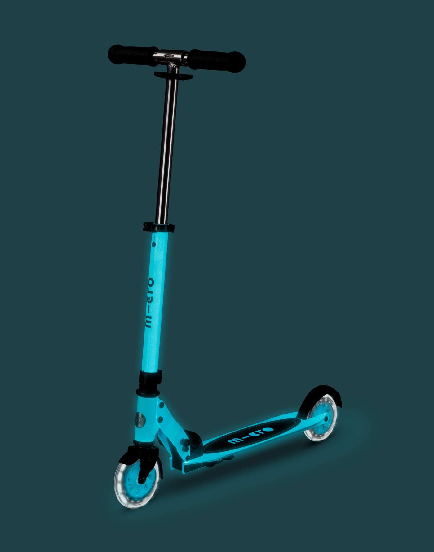 Micro Sprite LED Glow White Scooter