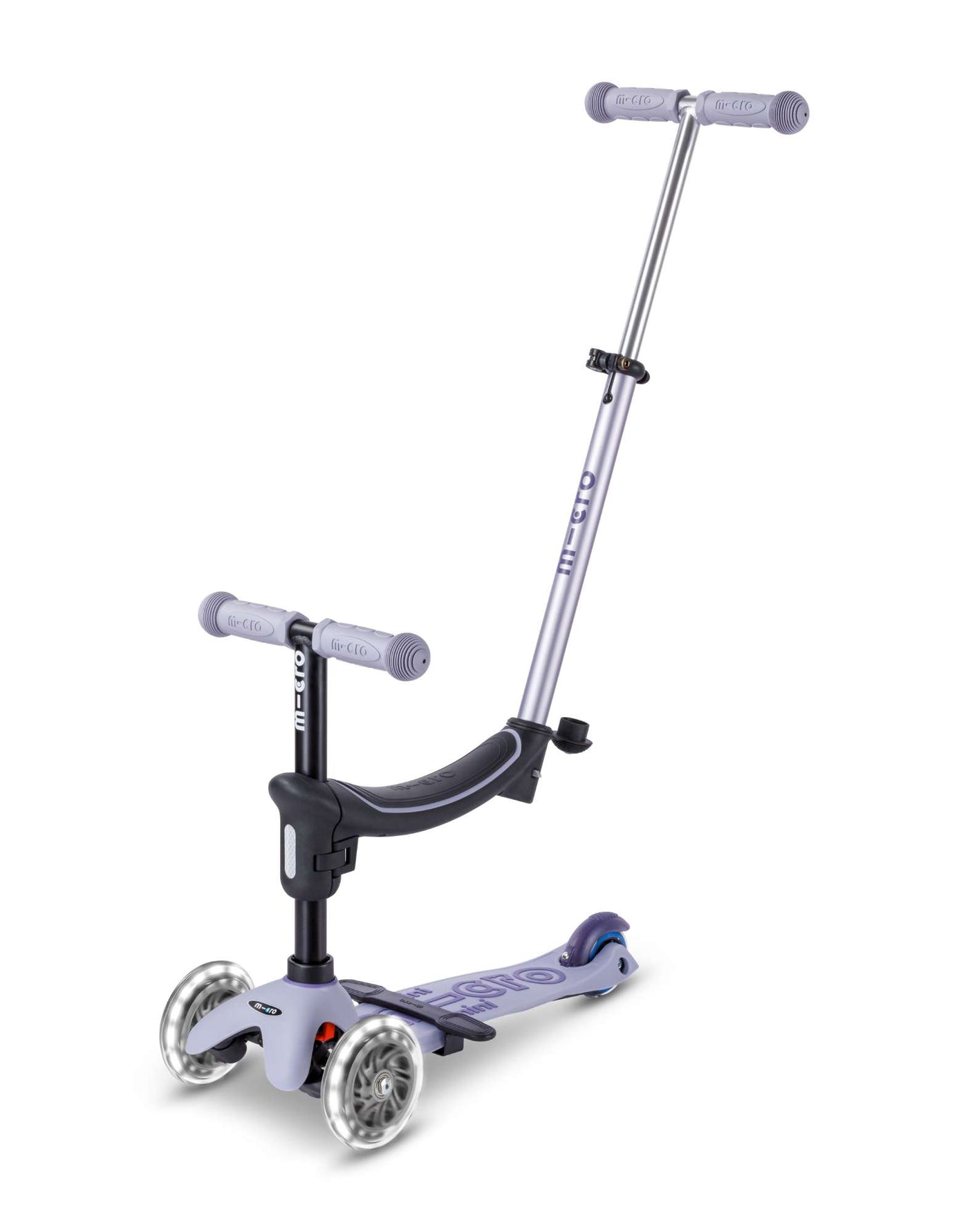 Micro Rock & Go Mini Deluxe LED 3 Wheel Scooter
