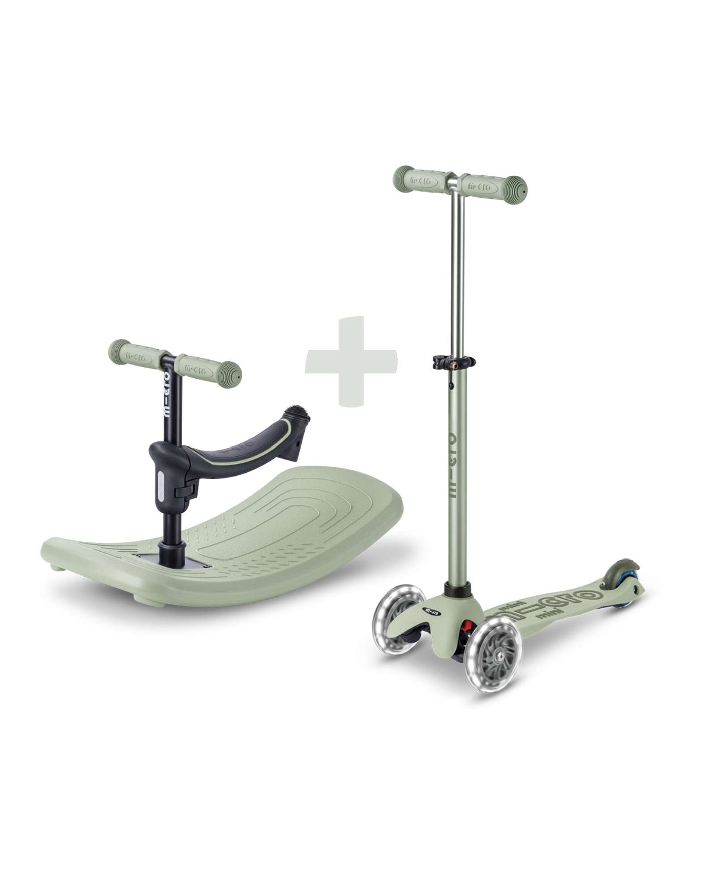 Micro Rock & Go Mini Deluxe LED 3 Wheel Scooter