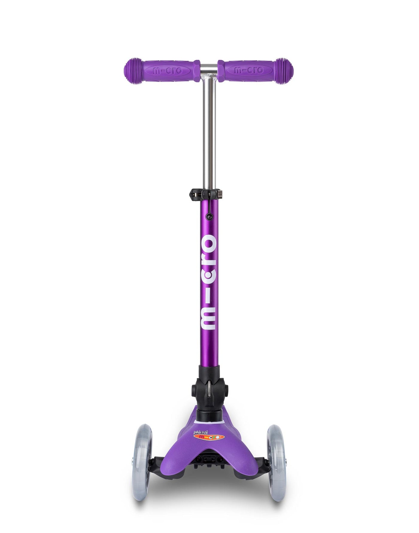 mini micro deluxe foldable purple scooter front