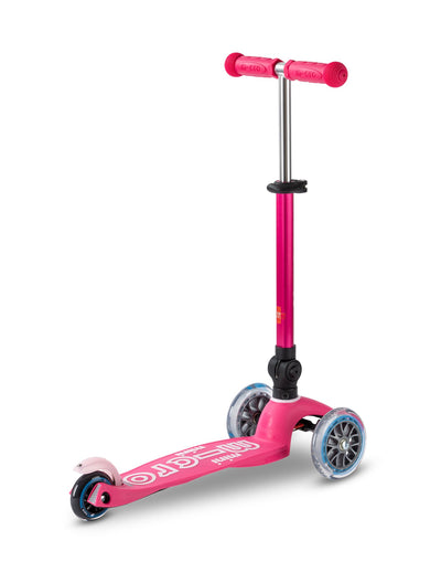 mini micro deluxe foldable pink scooter rear