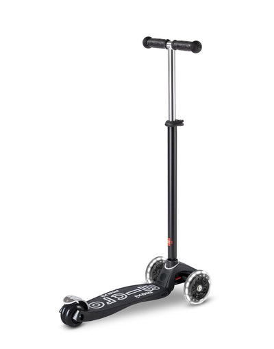 Maxi Micro Deluxe Eco LED Kids Scooter black rear