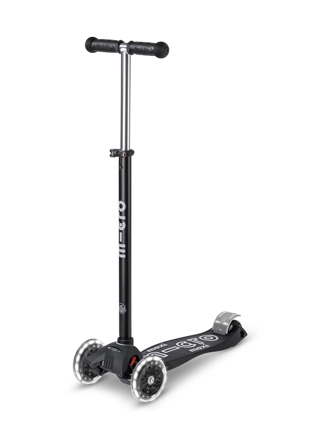 Maxi Micro Deluxe Eco LED Kids Scooter black