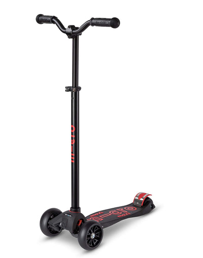 black maxi deluxe pro kids 3 wheel scooter