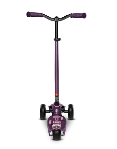 deep purple maxi deluxe pro kids 3 wheel scooter back
