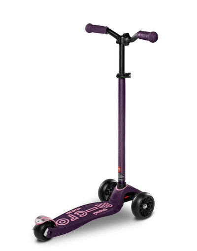 deep purple maxi deluxe pro kids 3 wheel scooter rear
