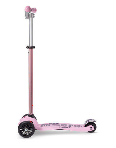 rose rose pink maxi deluxe pro kids 3 wheel scooter side