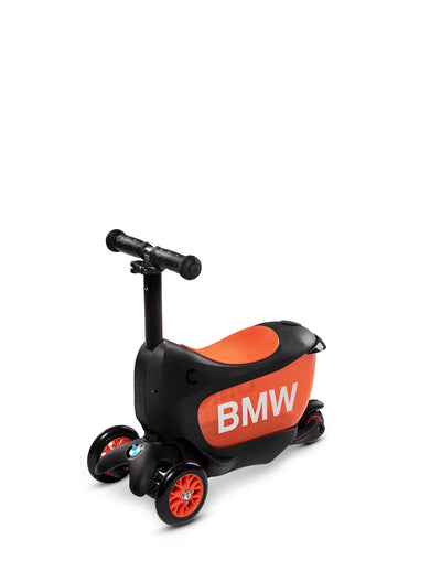 bmw micro mini2go toddler ride on scooter black orange