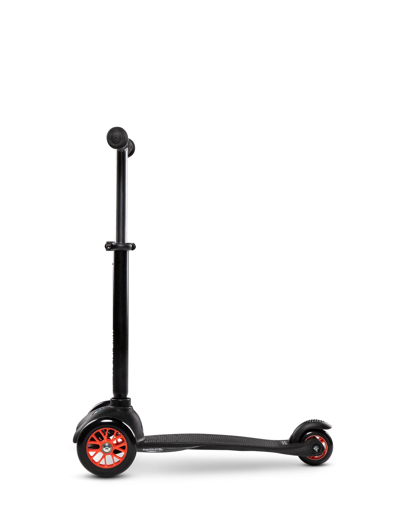 bmw micro mini2go toddler 3 wheel scooter black orange side on