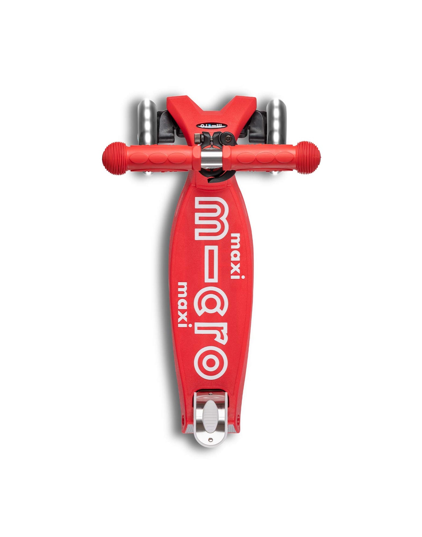red maxi deluxe 3 wheel led kids scooter deck