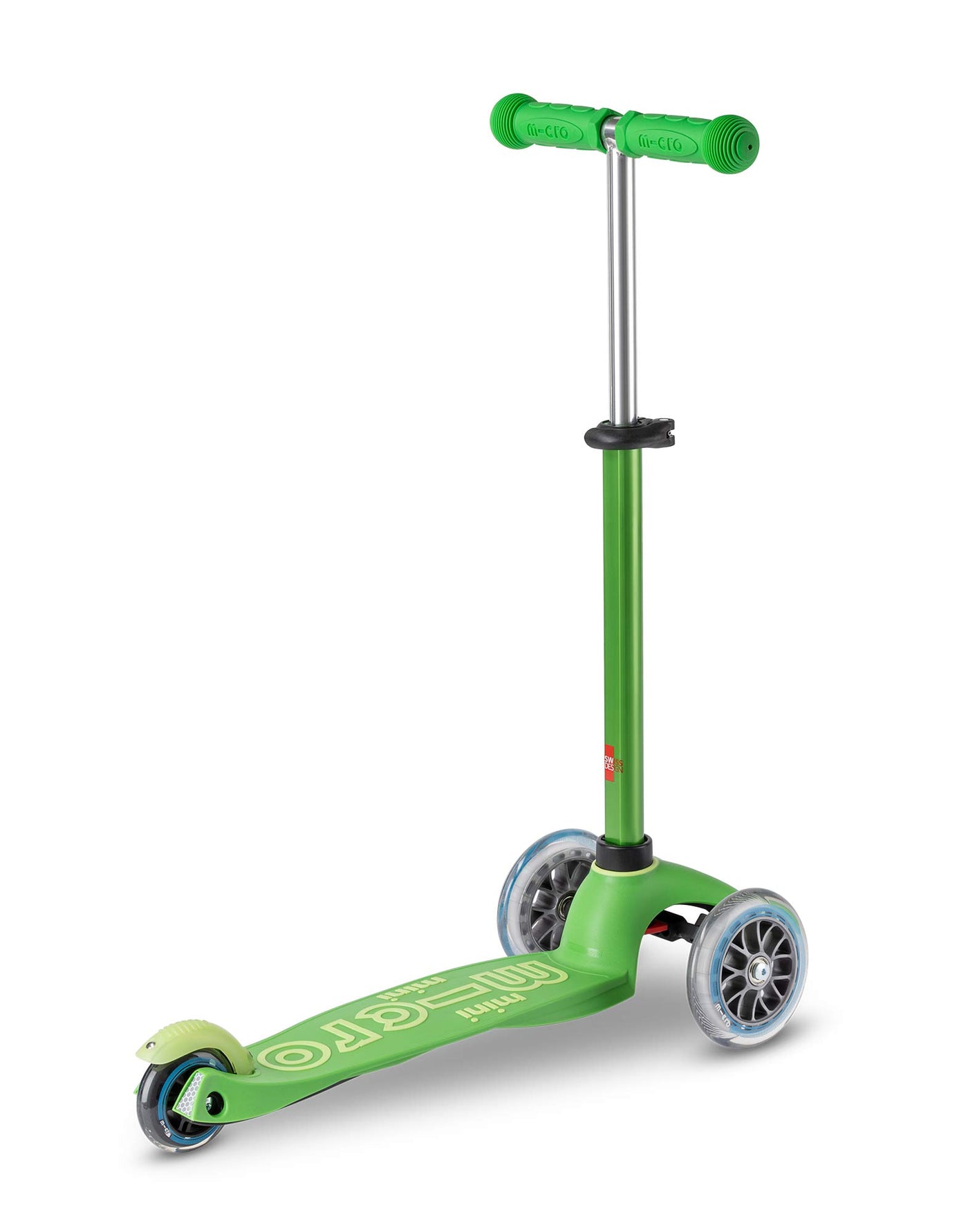 green mini deluxe 3 wheel scooter rear