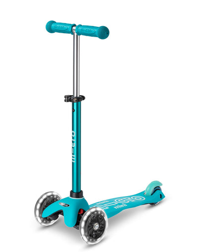 aqua mini deluxe scooter with led wheels