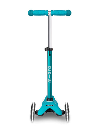 aqua mini deluxe scooter with led wheels front
