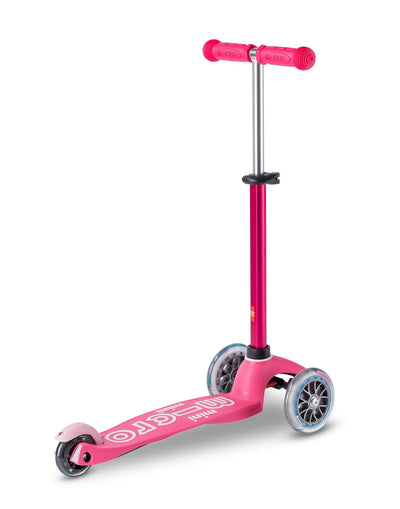 pink mini deluxe 3 wheel scooter rear
