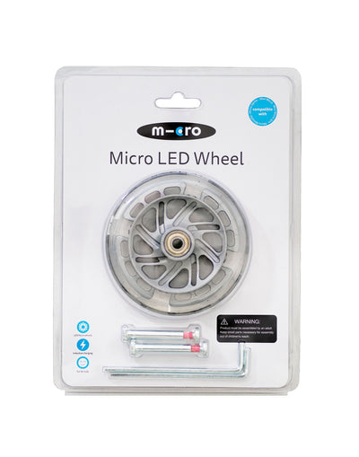 120mm LED wheel set - Grey Hub