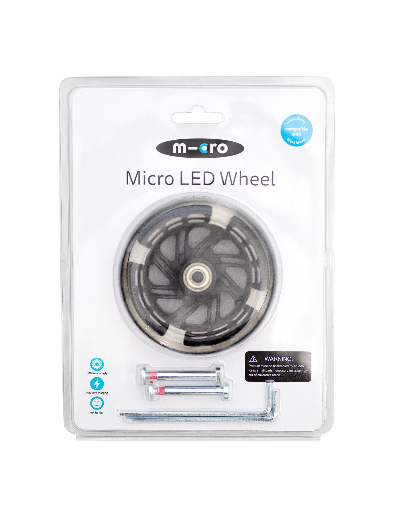 120mm LED wheel set - Black Hub