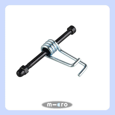 Axle with spring for micro cruiser 