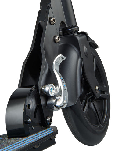 BMW adults micro scooter front wheel close up