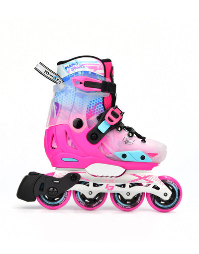 pink infinite limited edition skates side view