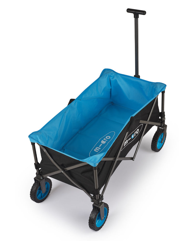 black and blue classic beach wagon with removable lining