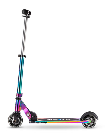 neochrome sprite kids 2 wheel scooter with led wheels