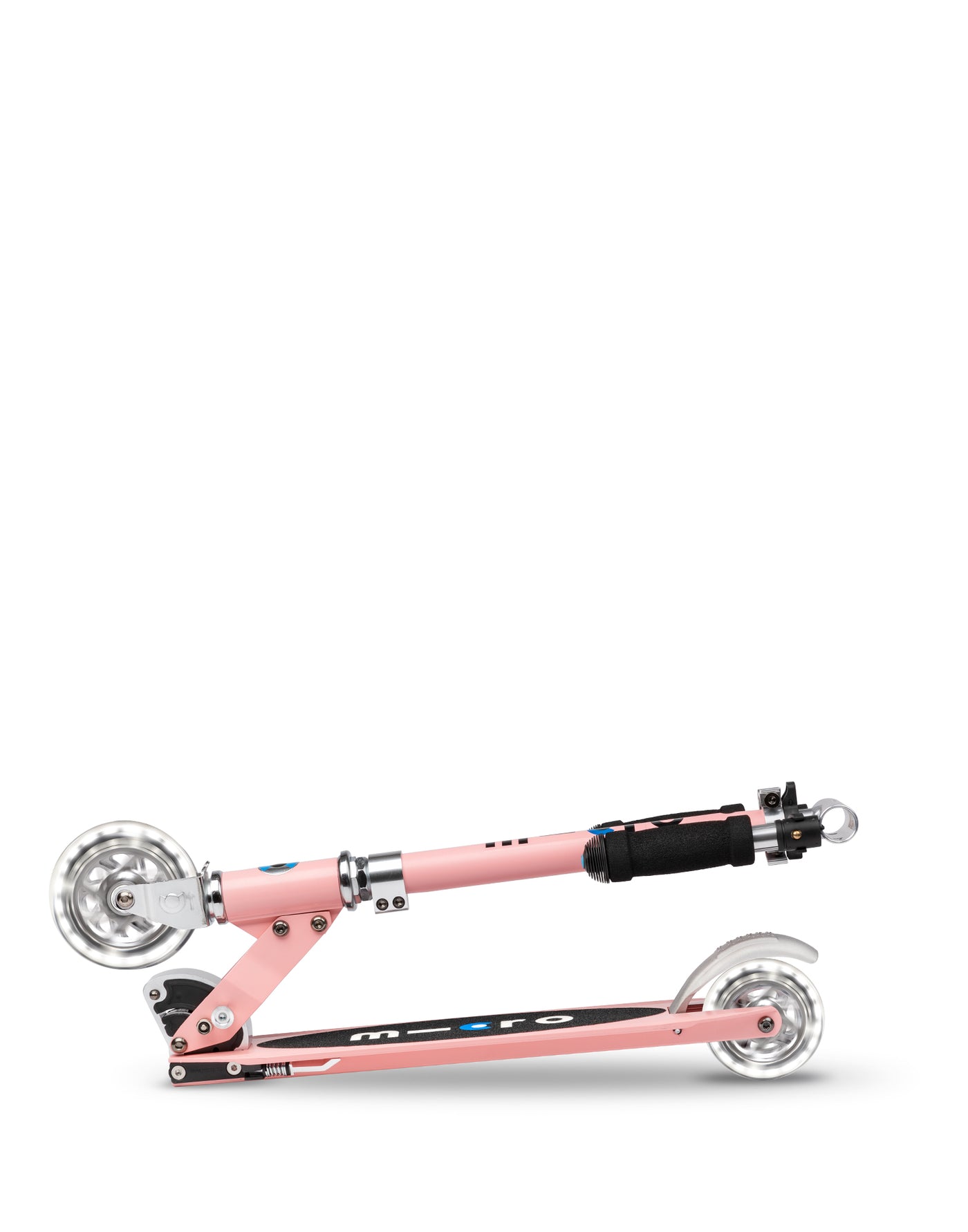 neon rose sprite kids scooter with led wheels foldable