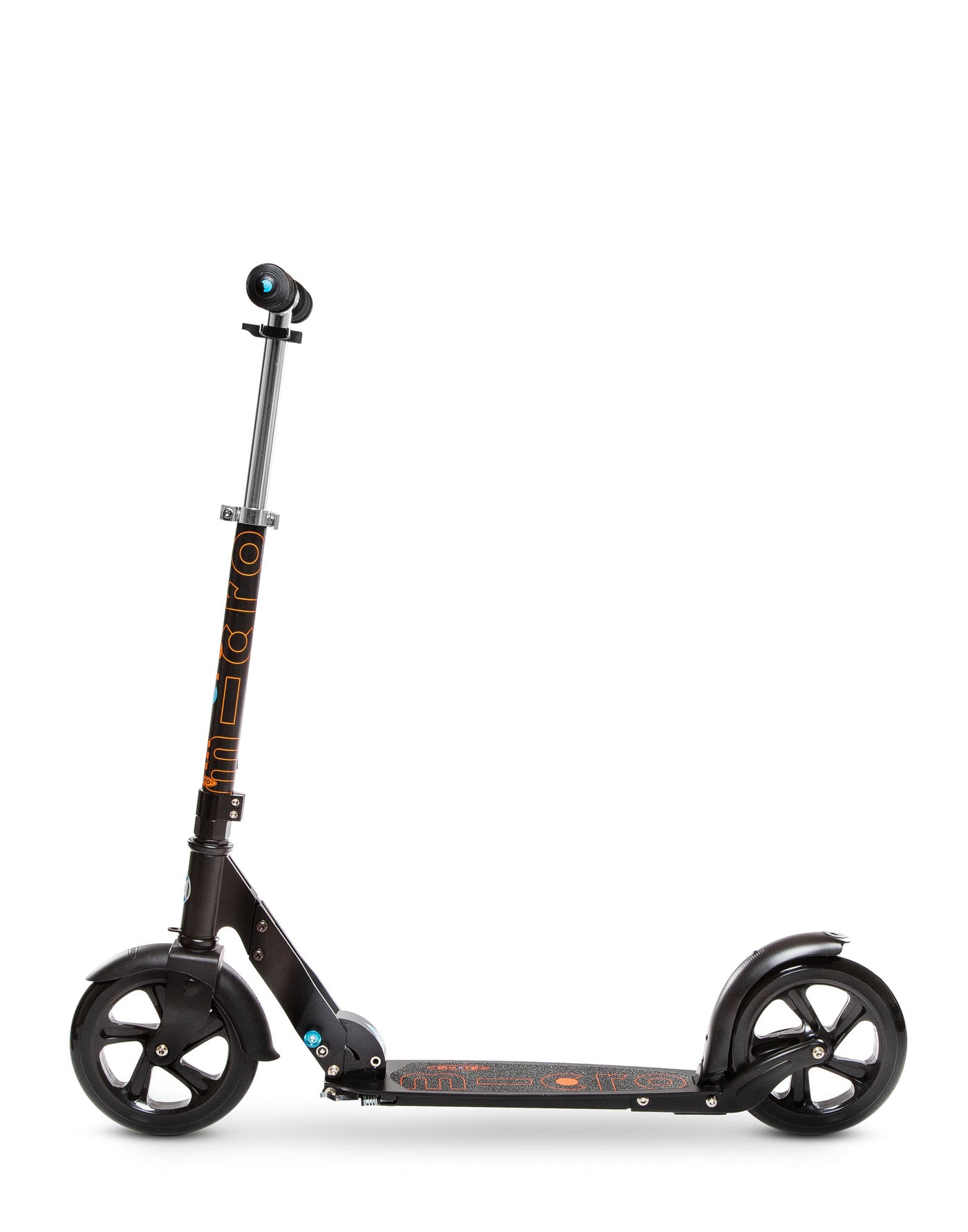 black classic 2 wheel adult scooter side on