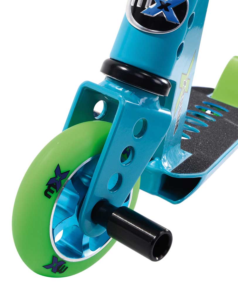 micro mx trixx rainbow blue kids scooter front wheel 
