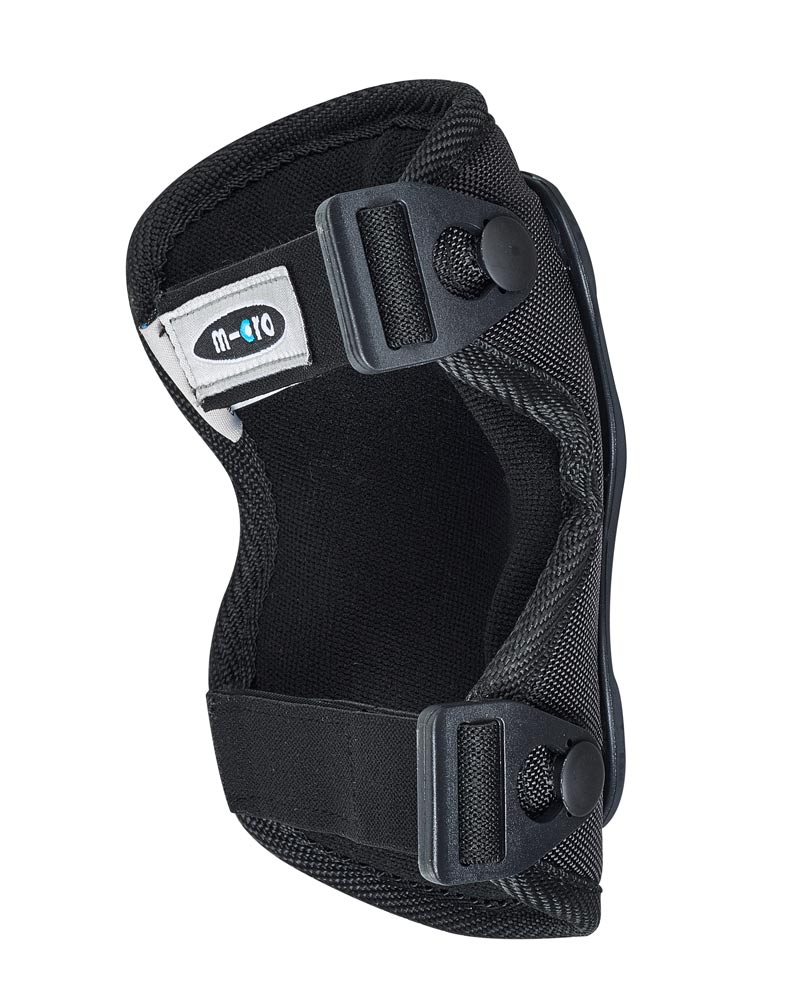 black knee and elbow pad velcro straps