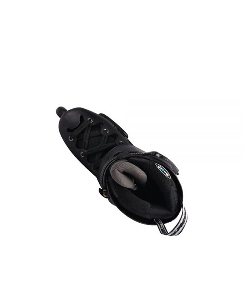 teen and adult mt3 inline black skates top view