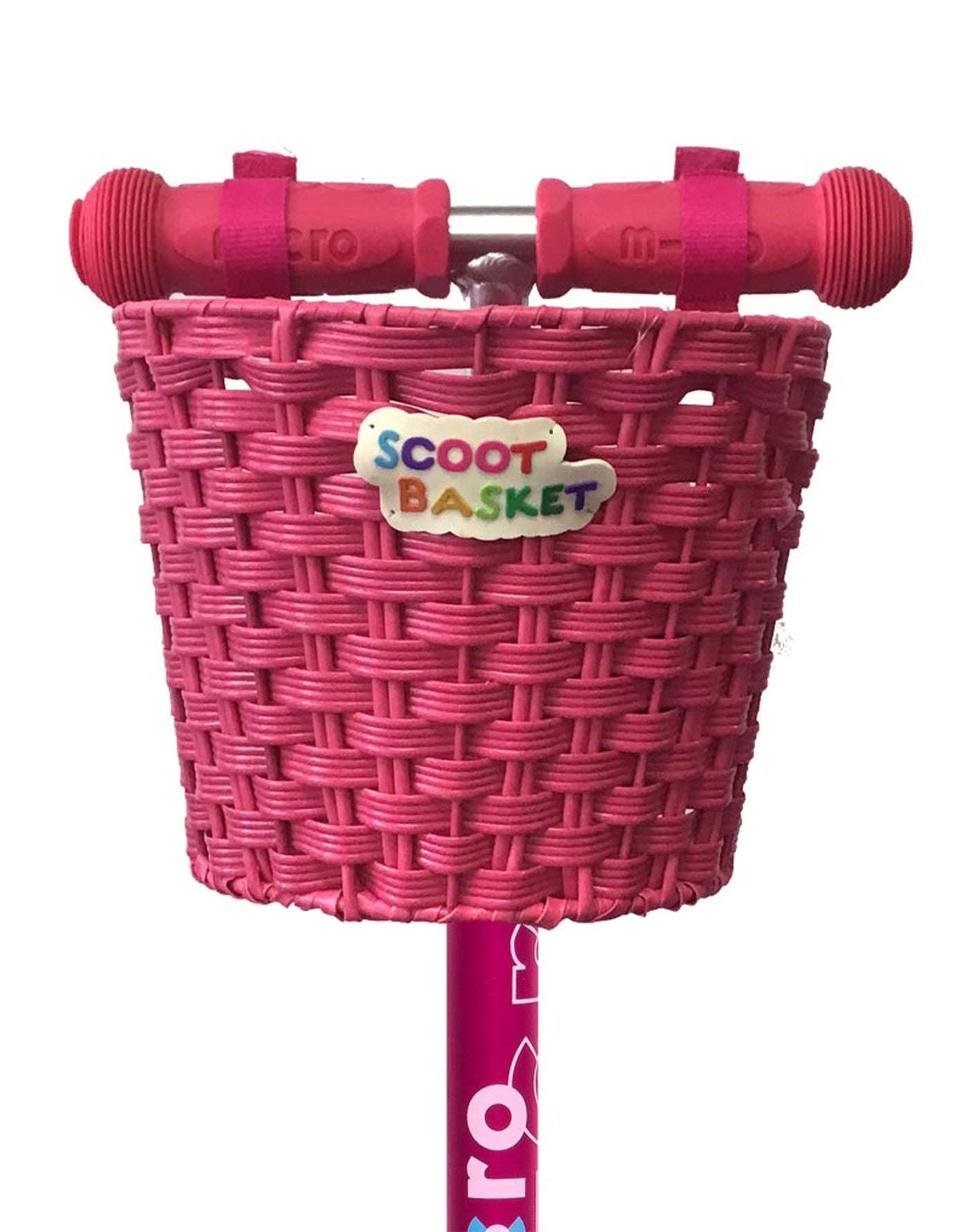micro scooters scoot basket pink close up