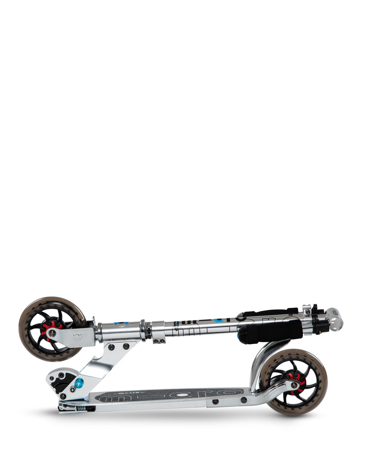 pure silver speed 2 wheel scooter folded