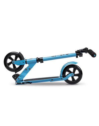 alaskan blue compact speed plus deluxe adult scooter folded