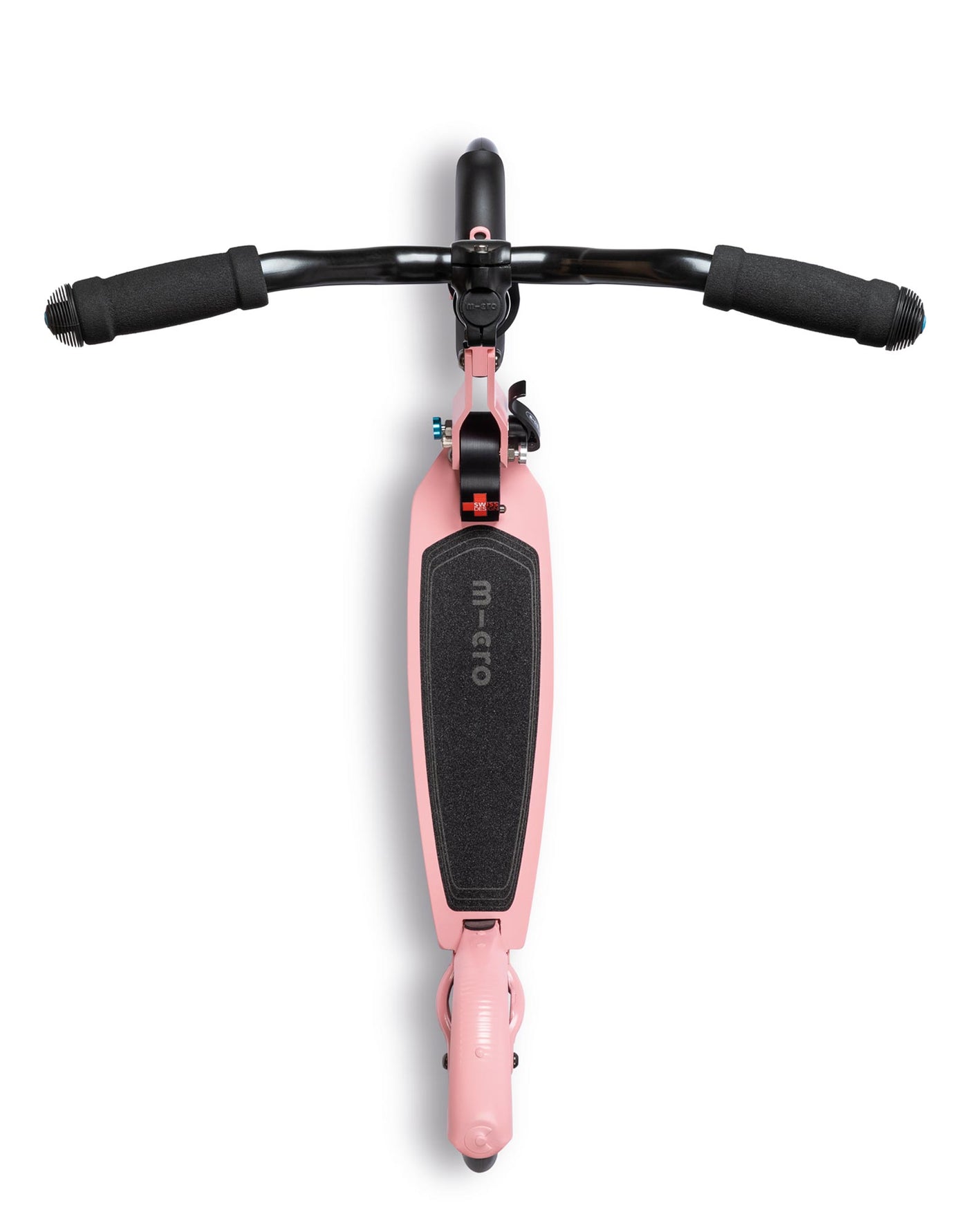 neon pink compact speed plus deluxe adult scooter deck view