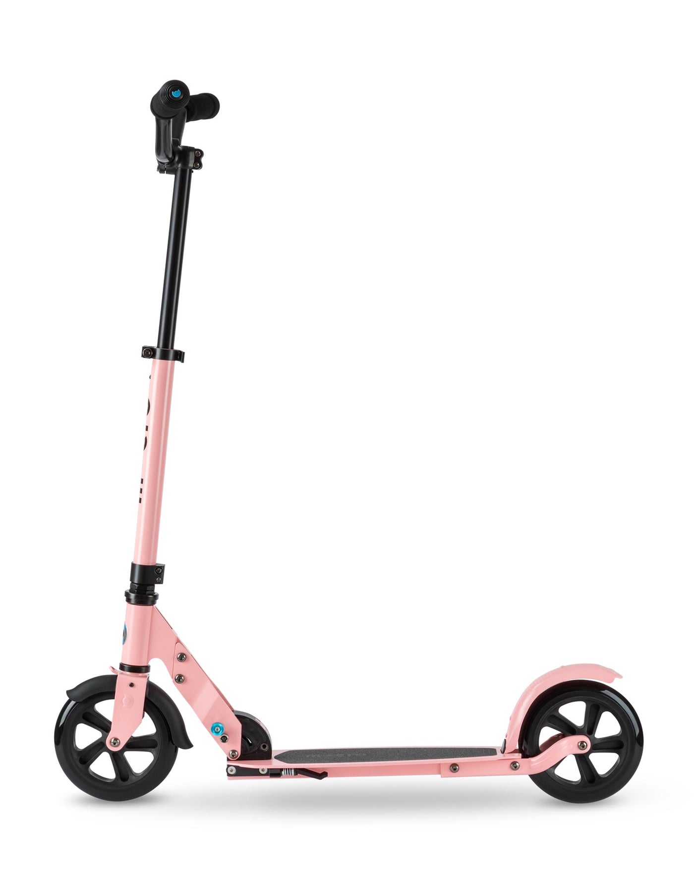 neon pink compact speed plus deluxe adult scooter side on