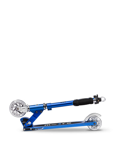 blue sprite kids 2 wheel scooter foldable