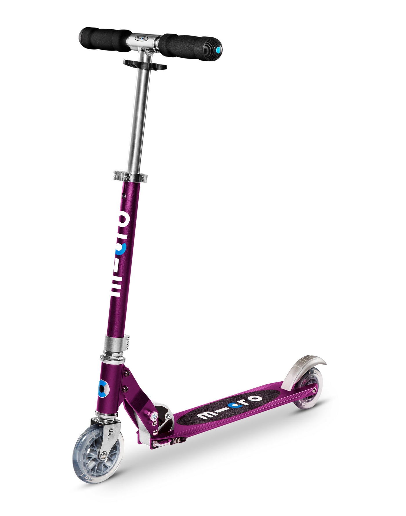 purple sprite kids 2 wheel scooter