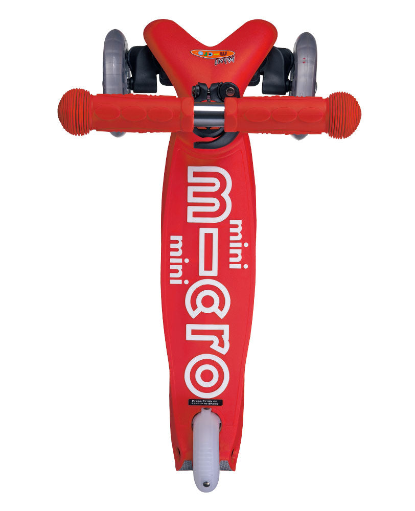 red mini deluxe 3 wheel scooter deck