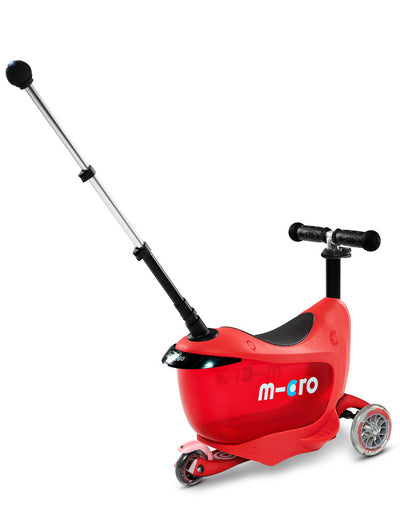 red mini2go deluxe plus ride on scooter back angle