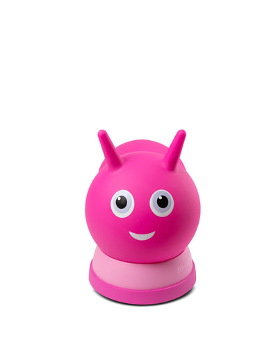 toddler pink air hopper and ride on face